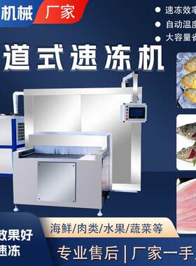 面食隧道式速冻机海鲜水产品速冻设备鸡爪鸡翅调理食品单冻机
