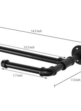 跨境金属壁挂式纸巾架橱柜下悬挂洗碗巾架水管厨房毛巾置物架家用