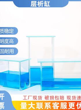 高硼硅玻璃层析缸薄层色谱展开缸染色缸单槽双槽100*100mm100*200