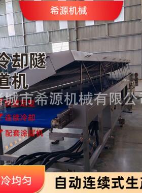 全自动燕麦脆巧克力冷却生产线 设备长度可选择 网带速度变频可调