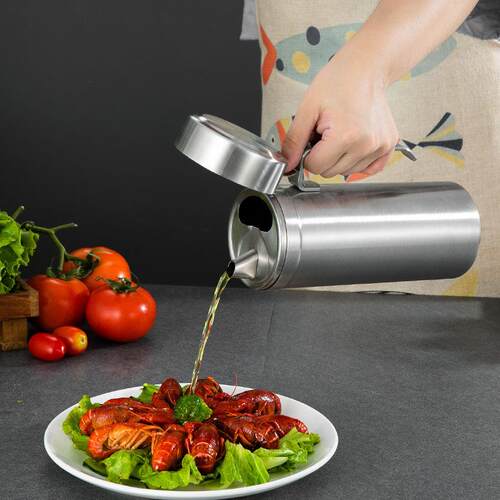 30不锈4钢油壶防尘家用油厨房瓶酱油醋调料瓶大容量HZS-18装油罐