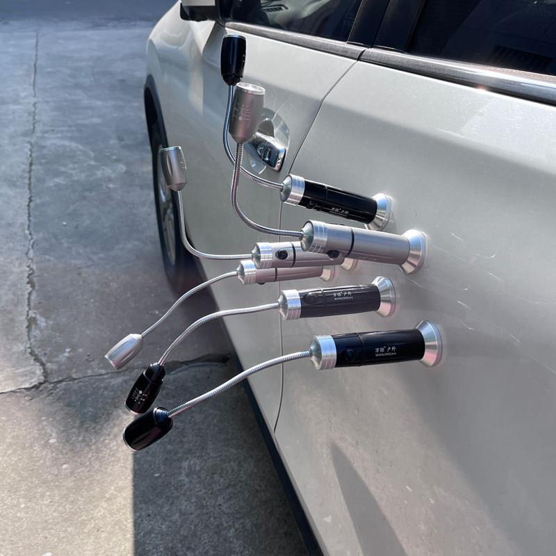 充电超亮汽车维修磁铁手电筒工作灯led 机修强光软管照明灯多功能