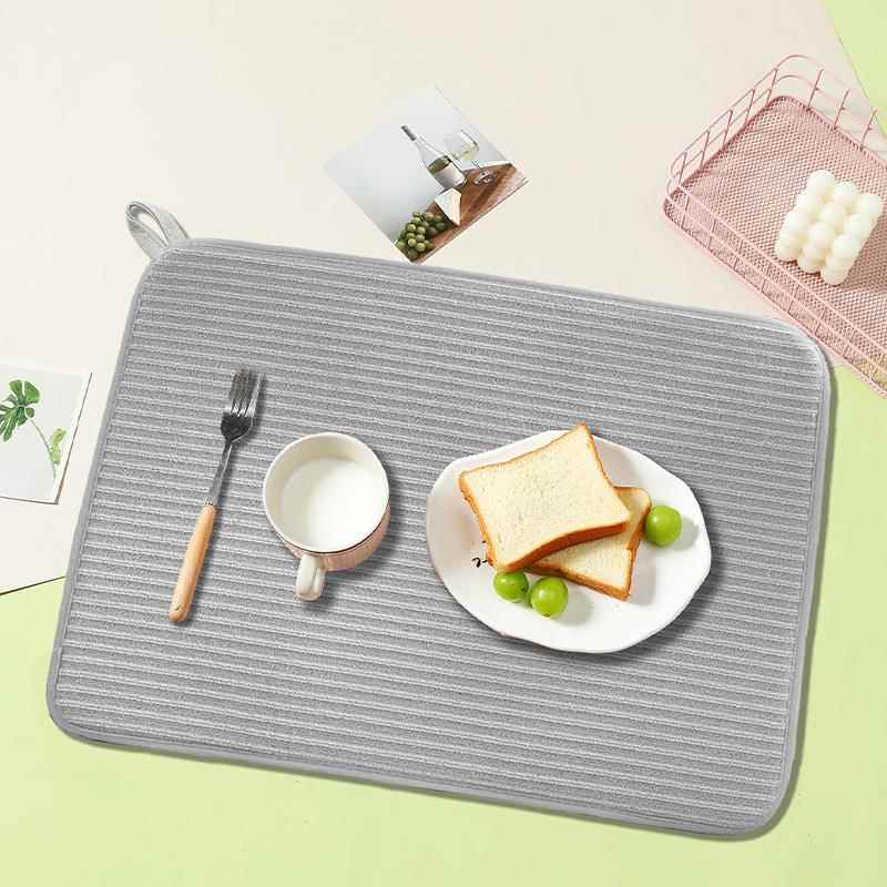 台面厨房长竖纹收纳沥水置物卫生清洁垫干燥垫酒吧茶台干物垫杯垫