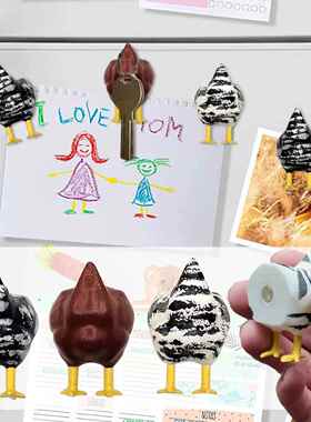 跨境鸡屁股磁铁鸡屁股搞笑装饰品创意艺术设计强力磁铁鸡套装家居