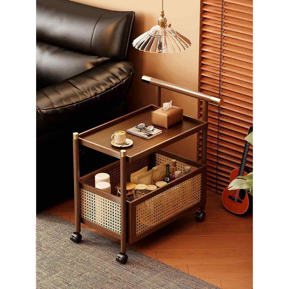 移动边桌手推车，中世纪咖啡桌，麻将室餐车旁边的沙发，覆古角桌,住宅家具,移动边几/推车,淘宝优惠券,粉丝福利购,淘宝优惠卷