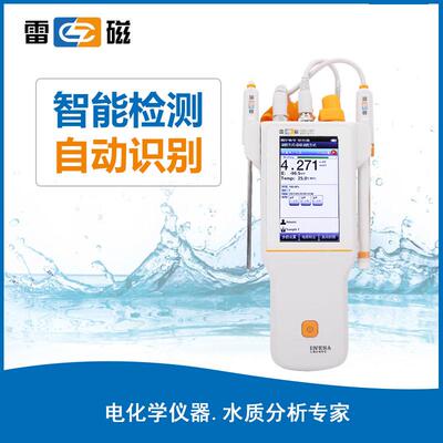 上海雷磁PXBJ-286F便携式离子计高清彩色触摸屏自动手动温度补偿