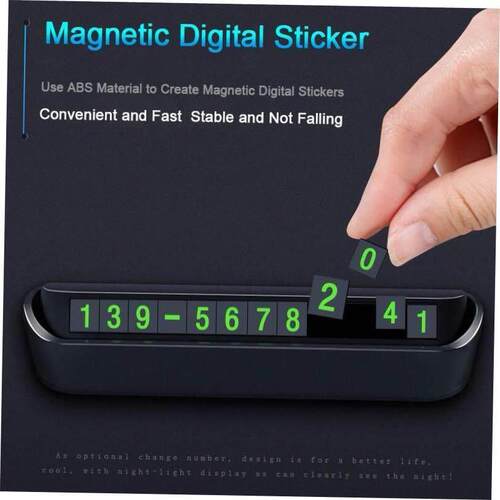 Car Temporary Parking Card Phone Number Card Plate Telephone