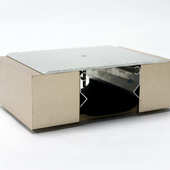 地面金属盖板型铝合金建筑变形缝 盖板地坪伸缩缝 平面变形缝FOM