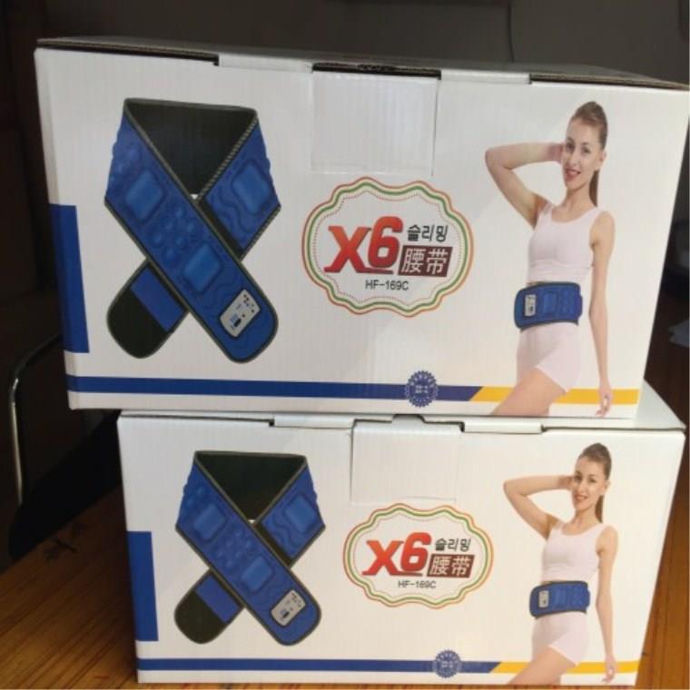 爆款鑫科x6充电款无线甩脂机美体腰带腹部懒人按摩腰带按摩器加热