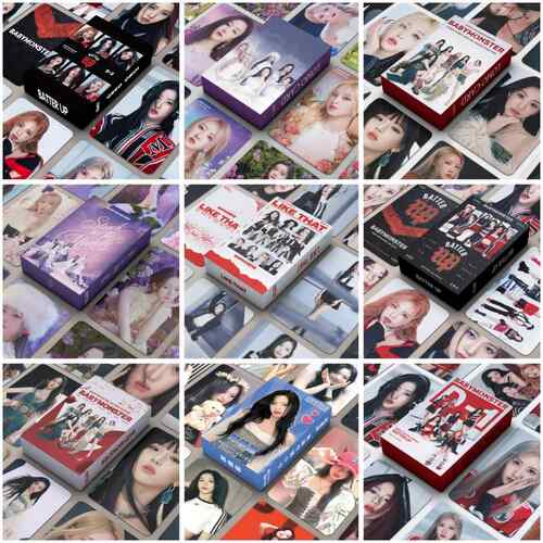 宝怪整合链接 55张Babymonster小卡郑雅娴RORA RUKA明信片LOMO卡