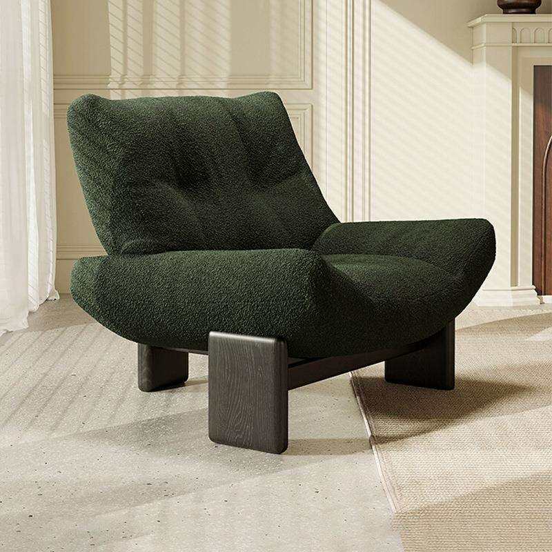 复古单人沙发椅Emmi埃米棉麻布艺休闲椅客厅家用休闲单人沙发椅