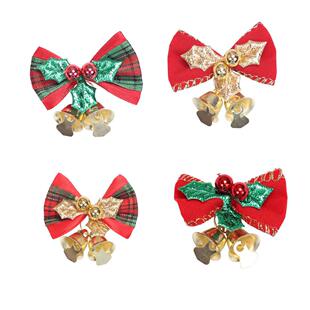tree Christmas hang wreath bell bow with