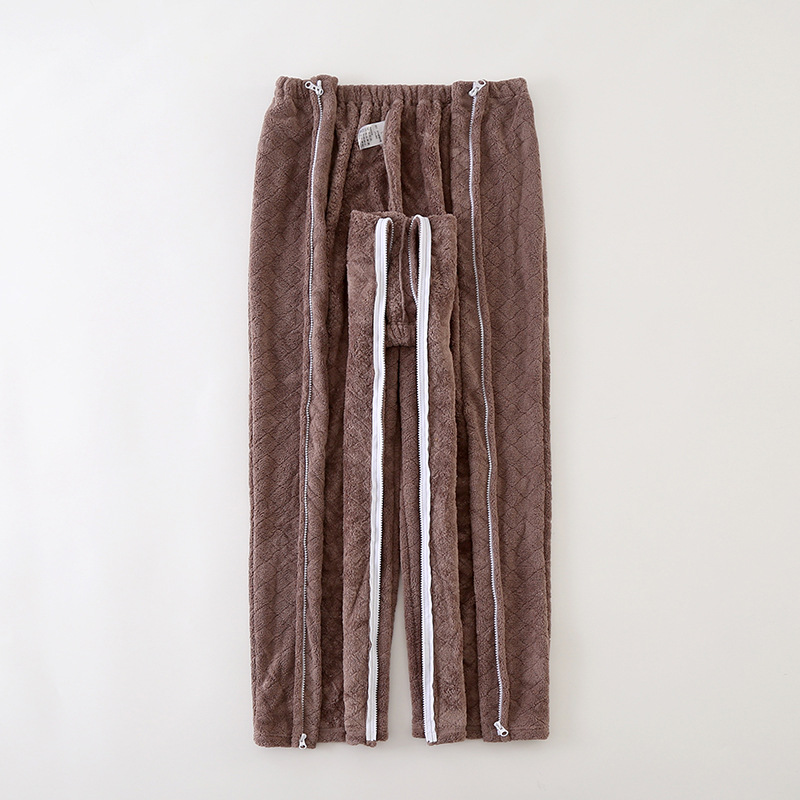 病号服家居服全开片式护理浴袍