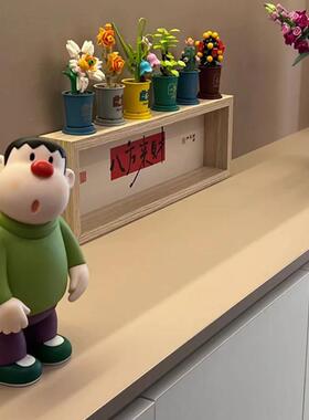 歪头胖虎模型卡通动漫潮玩摆件客厅玄关电视柜儿童房装饰生日礼物