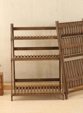 J层花架子0多室内阳台实木多肉花室盆架落F759T76M地客厅内可折叠