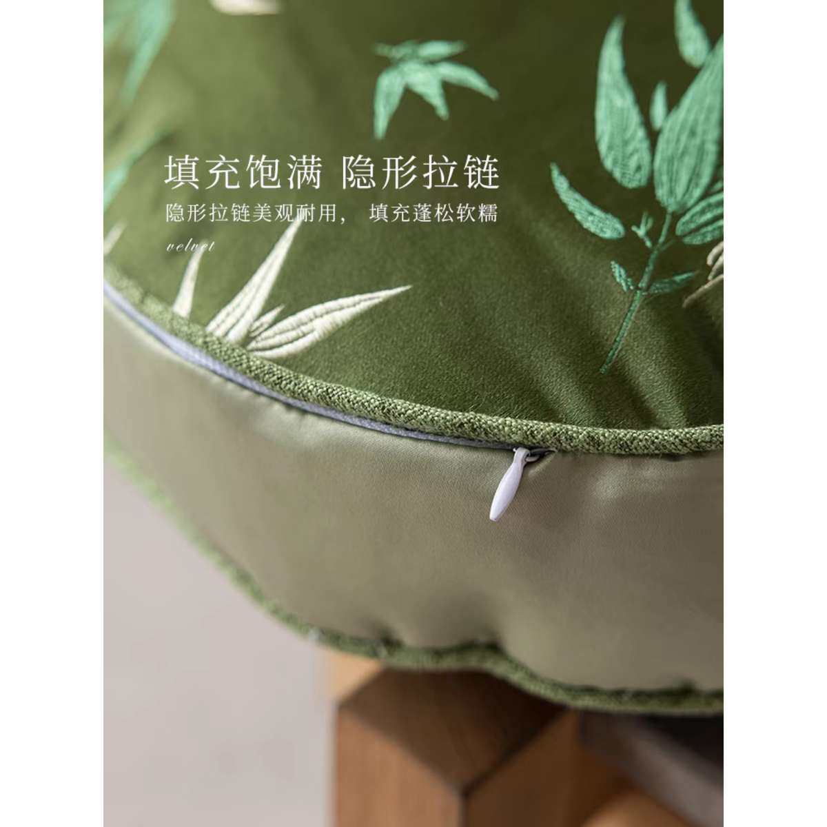 新靠枕国风靠垫异形沙发抱垫葫芦客厅枕高级中式中感高端靠背竹子