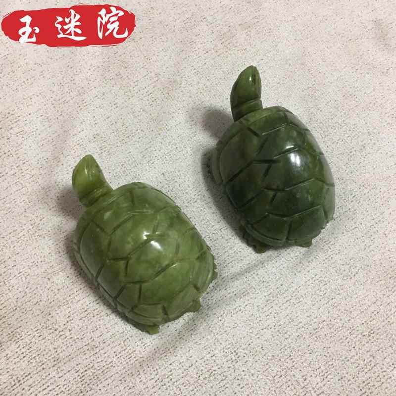 玉石乌龟摆件寓意长寿吉祥玉雕工艺品可把玩岫玉厂家玉器