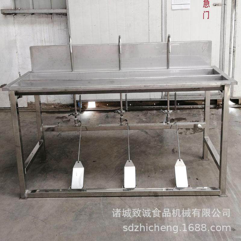 厂家供应各种洗手池 学校圆角洗漱槽 不锈钢多人位洗手消毒池