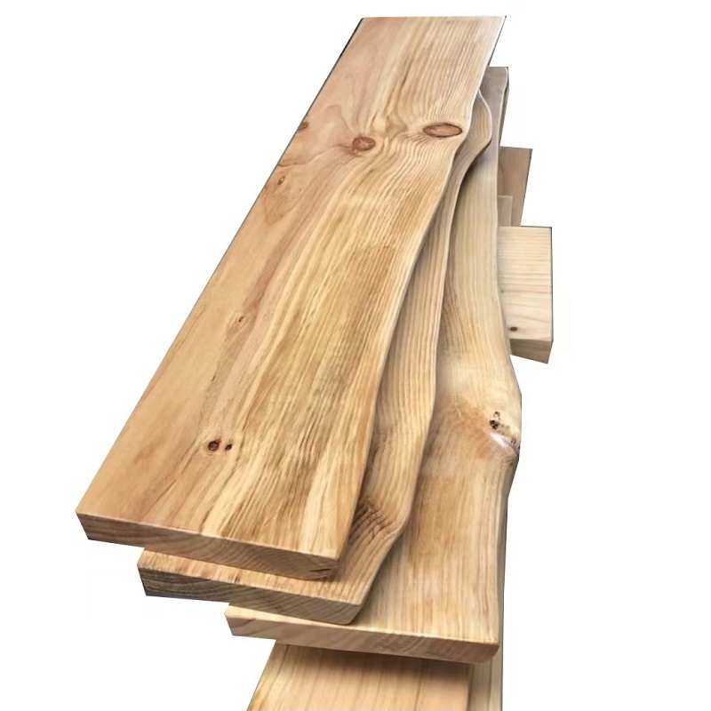 J6DA原木一字隔板不规则台面松木整板壁挂置物架简约家用洗漱台电
