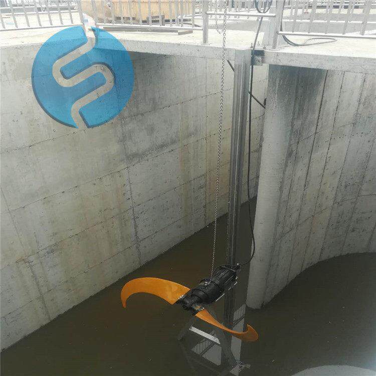 水下推流器安装污水厂潜水推流器的作用QJB潜水推流搅拌机