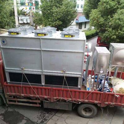 逆流式闭式冷却塔不锈钢低噪音工业冷水塔玻璃钢封闭式方形冷却塔