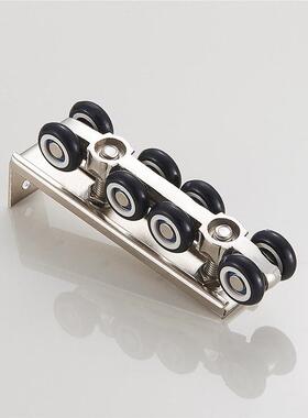 移滑轮推拉门滑轨轨吊门轮静音玻璃木门轨道滑吊滑dh-hl轮8轮吊轮