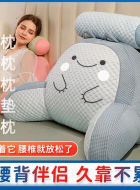 AZA3冰豆豆床头靠枕软包大靠背床上靠垫办公室腰靠久坐护腰靠枕抱