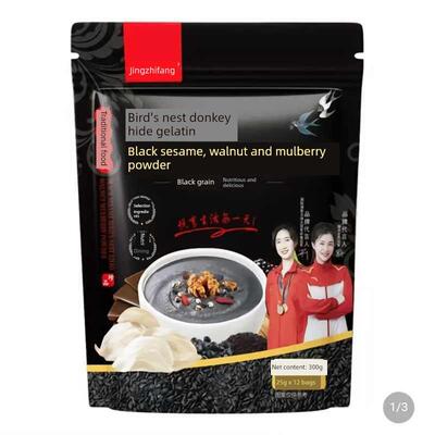 政和鸟巢驴皮明胶黑芝麻核桃桑葚粉精之方无糖全谷物营养早餐代餐