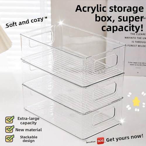 Drawer Organizer Storage Box Plastic Sundries Container 收纳