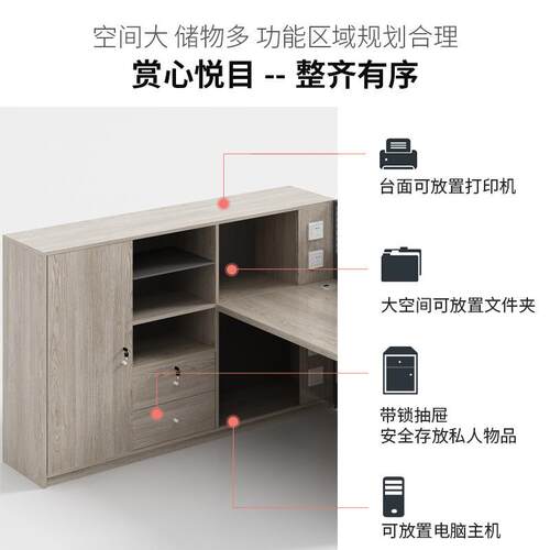 办公室办公桌简约现代员工六四人位屏风职员工位卡座财务桌椅组合