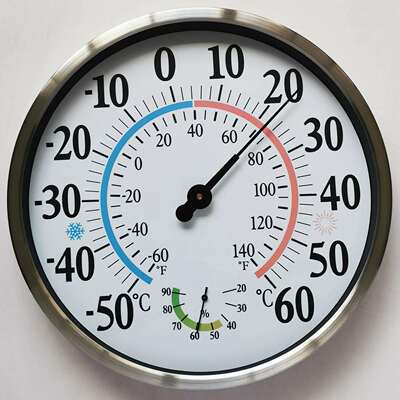 TH9300SS-30CM不锈钢壳温湿度计（窄边壳+欧盘）