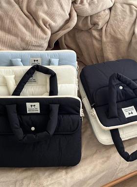 韩国新款te**um防震11/13/15寸ipad内胆包可爱手提笔记本电脑收纳