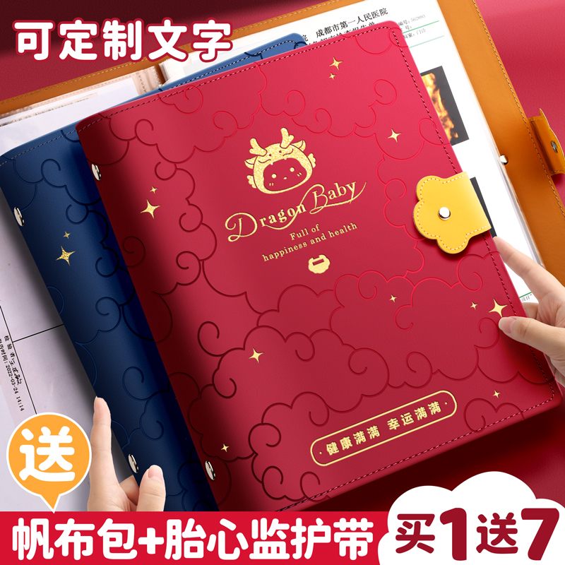 蛇宝宝孕检收纳册孕妇产检资料收纳袋孕妈妈孕期档案册怀孕彩超检