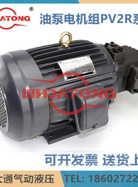 油泵电机组叶片泵PV2R1/2/3/24/13 5/11HP 4/5.5/7/11/15/22/KW