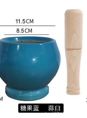芝麻大理高档石头捣蒜器蒜臼石头捣蒜器老式家用神器研钵食物胡椒