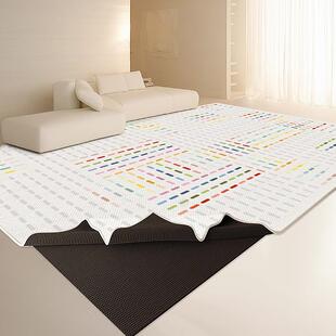 【双层可拆洗机洗水洗】奶油风地毯客厅2025新款加厚隔音卧室地垫