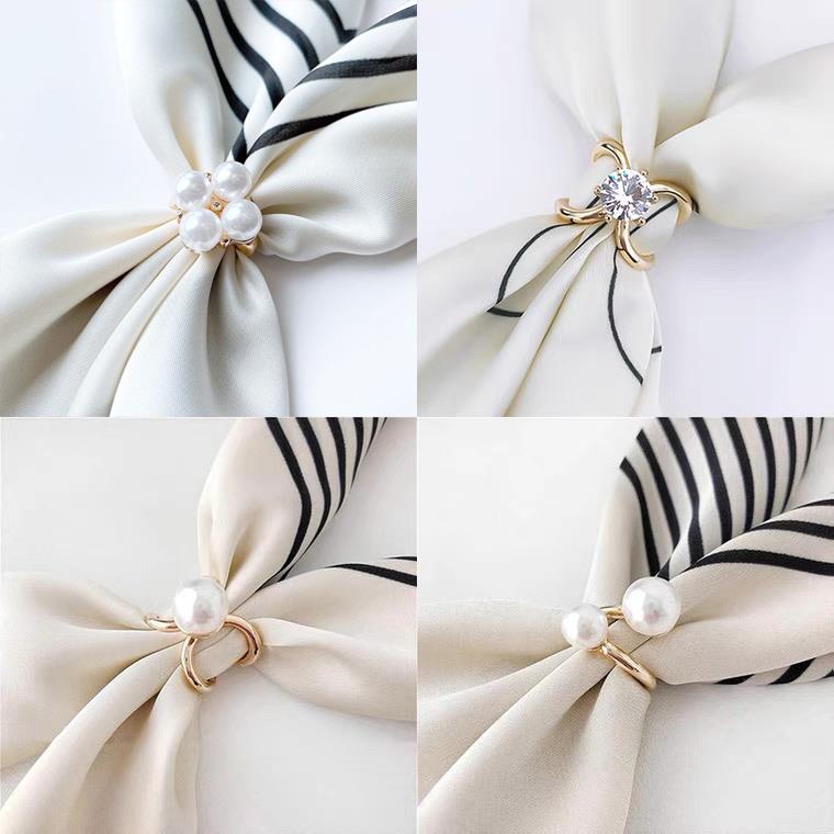 围巾披肩固定扣高档丝巾扣小方巾扣环简约珍