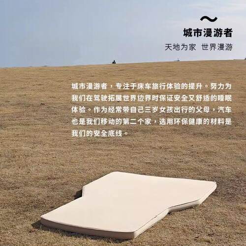 城市漫游者 蔚来EC6车载床垫后排充气床旅行双人奶酪海绵TPU环保