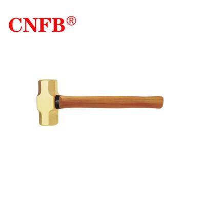 天津桥防CNFB防爆工具防爆新型木柄八角锤（胡桃木锤柄）T8191G