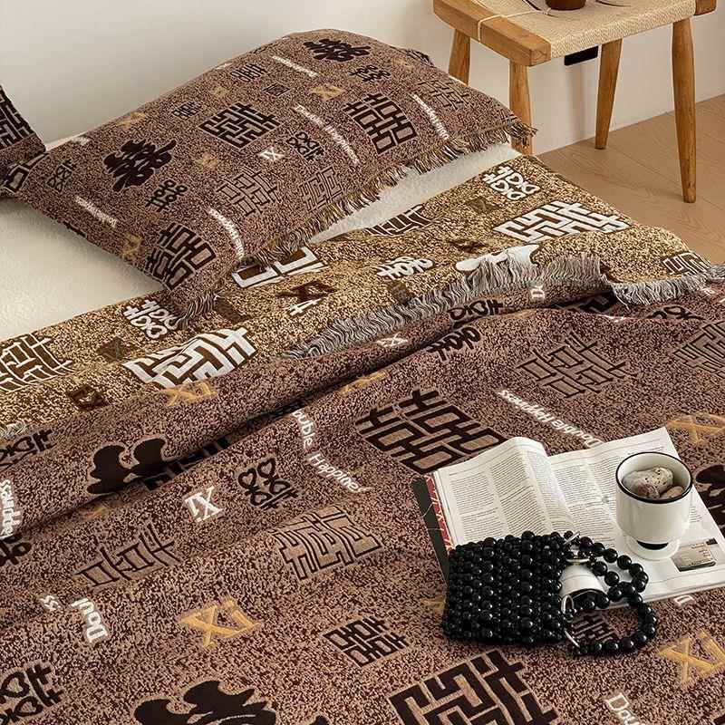 韩式全棉四层纱布毛巾被纯棉成人棉纱床盖夏凉被沙发毯子盖毯床单