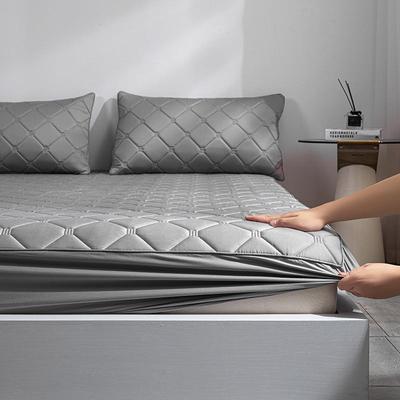 A类100支纯棉防螨防水床笠新款全棉防污隔尿秋冬夹棉床垫套保护罩