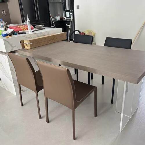 设计师意式马鞍皮餐椅家用现代简约靠背椅欧式轻奢小户型椅子