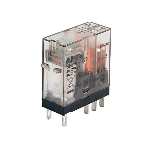 二工APT薄型通用小型中间继电器SR1ML-D24-A220 SR2HL-D24-A220