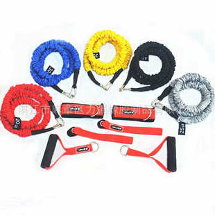 弹力绳室内健身套装 乳胶管拉力器 拉力绳11件套装 厂家直销