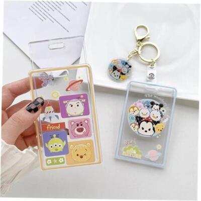 key Mouse Keychain School Bag Charm Toy Story Id Card Holder