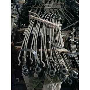 陕汽轩德x9后钢板低卡加片加厚弓子板弹簧加重货车钢板4.2米总成