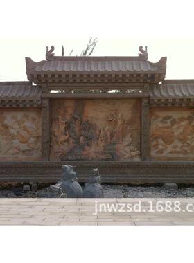 大理石屏风多少钱一方别墅外墙浮雕哪里买户外景观汉白玉屏风图