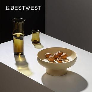 水果供盘盘客厅家用FCF2209瓷客厅茶几零陶食佛手柑件托盘高档摆