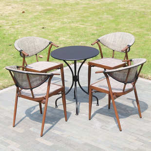 厂家批发户外网布桌椅奶茶店咖啡厅室外庭院休闲桌椅组合家具