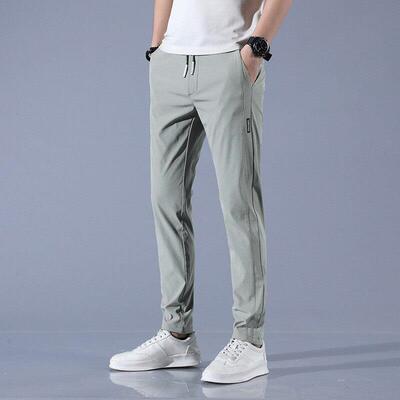 for Trousers men Cotton slim fit Pants man Loose plus size
